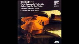 Telemann  12 Fantasias for Violin Solo No 1 [upl. by Darrey]