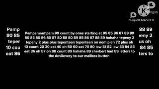 endless numbers 89 equals pitch 55 [upl. by Laughry]