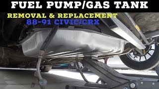 How to Replace Fuel Pump amp Gas Tank 8891 CivicCRX [upl. by Corel857]