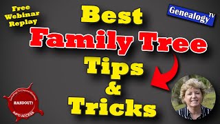 Best Genealogy Tips amp Tricks Free Webinar Replay [upl. by Giordano]