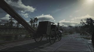 Night Horse Carriage Ride ASMR Ambience [upl. by Odraner]