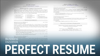 A résumé expert reveals what a perfect résumé looks like [upl. by Peace]