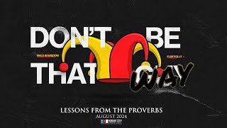 Hobart City Church of Christ – Message Short August 18th 2024 – Wisdom vs Folly – Part 3 [upl. by Darnall]