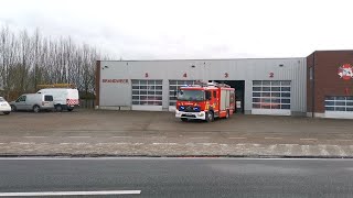 Uitruk brandweer post Putte voor gaslek in Beerzel Putte [upl. by Gustavus781]