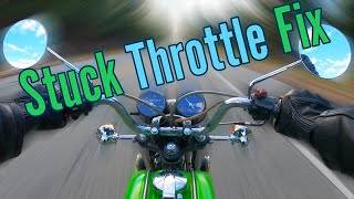 Motorcycle Throttle OverRevving Stuck High RPM Fix [upl. by Nnomae]