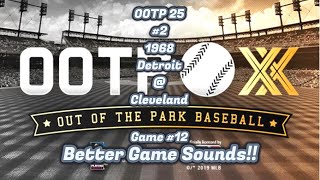 OOTP 25  Detroit Game 12  Better Game Sounds [upl. by Alleunamme]