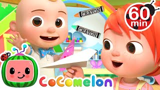 YoYos Arts amp Crafts Time Paper Airplanes  CoComelon Nursery Rhymes amp Kids Songs  Little Angel [upl. by Eliga]