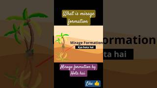 What is mirage formation Mirage formation kya hota hai physics learning [upl. by Reisman]