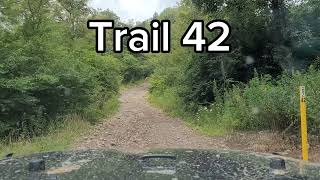 Trail 42 At Windrock Offroad Park In A Jeep Wrangler [upl. by Latvina]