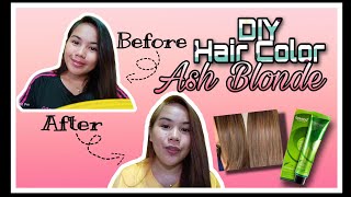 DIY HAIR COLOR WITHOUT BLEACH😉 ASHBLONDE USING BREMOD❤️ CarylVlogs ❤️ Vlog14 [upl. by Mmada]