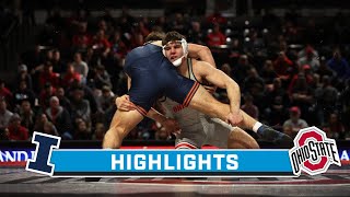 Illinois at Ohio State  Highlights  Big Ten Wrestling  Jan 12 2024 [upl. by Ymmit206]