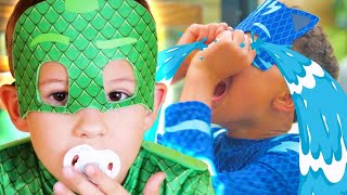 PJ Masks Español Latino 🍼 ¿Quién cuida a los bebés 🍼 Dibujos Animados [upl. by Jammie615]