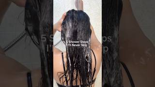 5 Shower Steps to Never Skip haircaretips haircare [upl. by Eizdnil992]