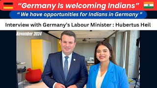 Germany Labour Minister sharing Study and Job Opportunities for Indians in Germany [upl. by Sven]