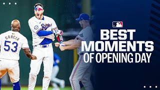 Best moments from Opening Day 2024 feat Adolis García Mike Trout Vladimir Guerrero Jr amp more [upl. by Namien]