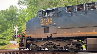 Dodging the rain for a rare daylight CSX M693 run plus more [upl. by Fabrin]