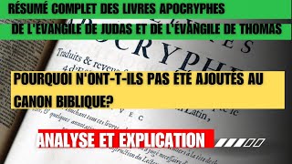 livres apocryphes lévangile de Judas et lévangile de Thomas résumés [upl. by Ralina]