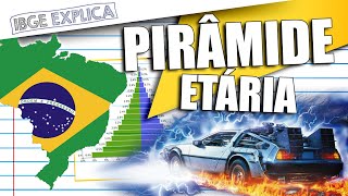 Pirâmide etária uma viagem no tempo pelas características da população brasileira • IBGE Explica [upl. by Nnire]