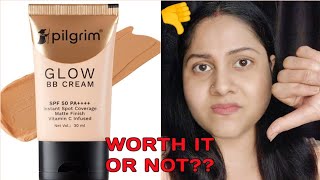 Pilgrim Glow BB Cream  Review And Demo  Worth It Or Not [upl. by Asiat]