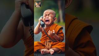 monk cute little 😥😭😲viral shorts cutebaby littlemonk foryou trending funny [upl. by Aninaj535]