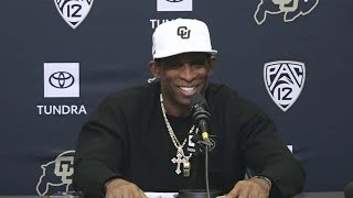 Postgame Interview Deion Sanders after Colorados NAILBITING 2OT Victory over Colorado State [upl. by Hoy470]