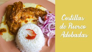 Receta Costillas de Puerco Adobadas [upl. by Ednew196]