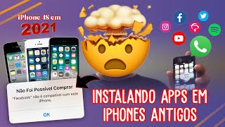 Como instalar qualquer aplicativo no iphone 4 4s e 5 em 2021 Whatsapp Instagram Facebook [upl. by Anes]