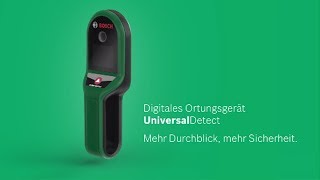 Bosch stellt vor Das digitale Ortungsgerät UniversalDetect [upl. by Ycam316]