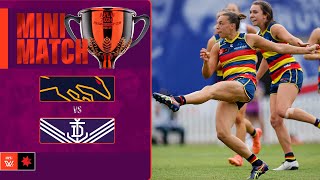 Adelaide Crows v Fremantle Mini Match  Semi Final 2024  AFLW [upl. by Nidla836]