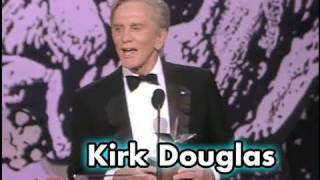 Kirk Douglas Accepts the AFI Life Achievement Award in 1991 [upl. by Wilton]