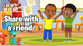 Share With A Friend  Sharing Is Caring With Jools TV  Nursery Rhymes  Kids Songs  Trapery Rhymes [upl. by Locklin]