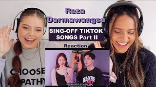 Reza Darmawangsa  SINGOFF TIKTOK SONGS Part II  REACTION [upl. by Aihsemak]