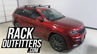 Jeep Grand Cherokee SRT High Altitude with Yakima BaseLine JetStream Roof Rack Crossbars [upl. by Stuckey365]