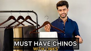 5 MUST HAVE CHINOSPANTS FOR MEN 2021  AFFORDABLE CHINOS  FASHION HAUL MEN [upl. by Fleta765]