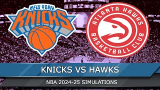 New York Knicks vs Atlanta Hawks  NBA Cup 2024 Quarterfinal Full Game Highlights  NBA 2K25 Sim [upl. by Gustafsson]