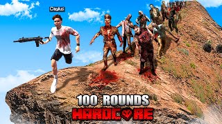 Can You Survive 100 ROUNDS Of ZOMBIES In GTA 5 Mods [upl. by Eleon]