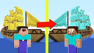 КОРАБЛЬ НУБА ПРОТИВ КОРАБЛЬ ПРО В МАЙНКРАФТ  НУБИК И ТРОЛЛИНГ ЛОВУШКА В MINECRAFT Дак Плей [upl. by Thaine]