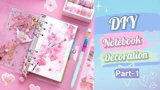 Part1 How to Decorate DIARY  NOTEBOOK  DIY NOTEBOOK DECORATION IDEAS  DIARY COVER DESIGN [upl. by Repooc]