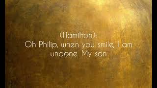 Dear Theodosia  Hamilton lyric video [upl. by Loredo]