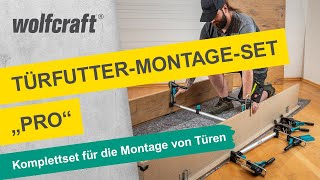 TürfutterMontageSet quotProquot Komplettset für die Montage von Türen  wolfcraft [upl. by Enoved15]