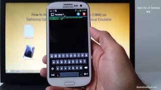 How to use Terminal Emulator to Install ClockworkMod Recovery CWM [upl. by Ferdinana]