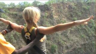 Bungee Jumping at Victoria Falls Pt 1 [upl. by Andros]