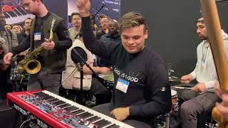 JESÚS MOLINA 1er PERFORMANCE ON THE FIRST DAY OF THE NAMM 2023 [upl. by Oyek]