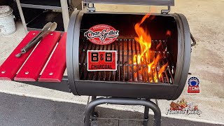 Chargriller 7500 Charcoal Grill With Cast Iron Grates  Reverse Seared Steak  Patio Pro Grill [upl. by Jilli]