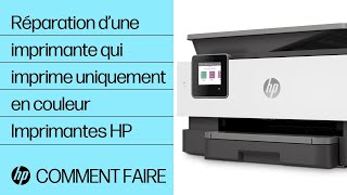 Comment réparer une imprimante HP qui imprime uniquement en couleur  Imprimantes HP  HP Support [upl. by Inaniel]