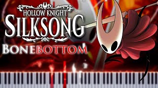 Hollow Knight Silksong OST  Bonebottom piano arrangement  sheet music [upl. by Attennot]