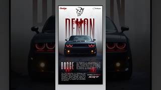 The Demon Awaits 840 HP of Pure Adrenaline Horsepower Muscle edit songytshorts automobile [upl. by Gnuy]