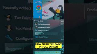 TUX PAINT FULL SCREEN PROBLEM FIX tuxpaint [upl. by Saberhagen]