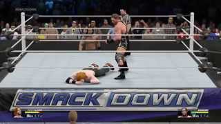 WWE 2K15 Universe Mode  Jack Swagger vs Heath Slater w Drew McIntyre on SmackDown [upl. by Reade609]