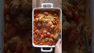 Creamy Baked Orzo with Meatballs [upl. by Ricketts]